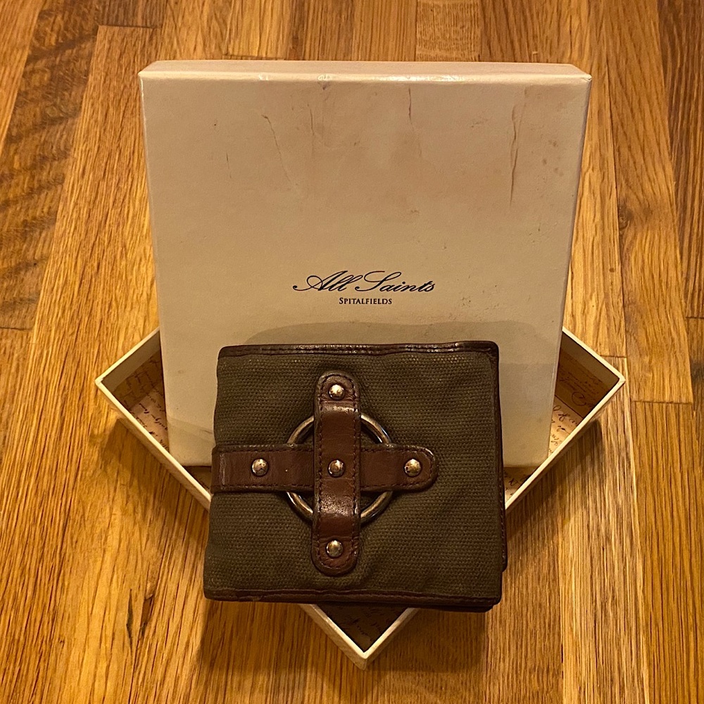 Allsaints Spitalfields Leather Wallet